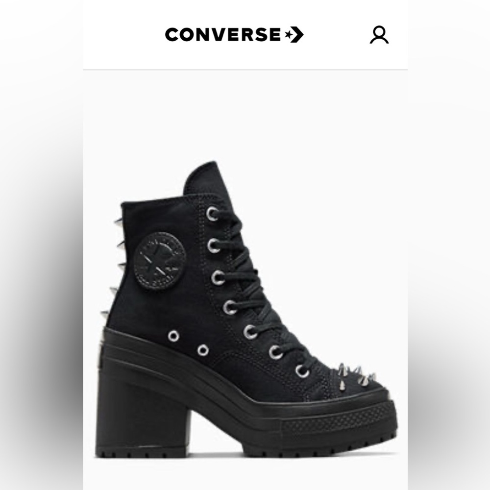 Converse Chuck 70 Delux Heel Studded Hi-Top Block,Unisex;Size-Women-12/Men’s-10